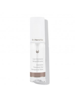 Image de Cure Intensive Rééquilibrante - Soin du Visage 40 ml - Dr Hauschka via Crème de Nuit hydratante à l'Iris - 30ml - Weleda