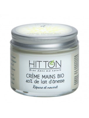 Image 38046 supplémentaire pour Crème Mains au Lait d'ânesse Bio - Répare et Nourrit 50 ml - Hitton