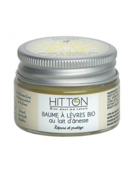 Image principale de Baume à lèvres au Lait d'ânesse Bio - Répare et Protège 15 ml - Hitton