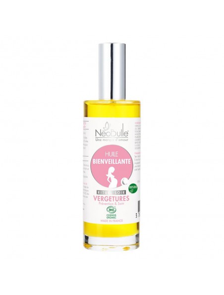 Huile Bienveillante Bio - Vergetures 100 ml - Néobulle Huile Bienveillante Bio - Vergetures 100 ml - Néobulle