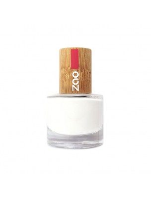 Image de French Manucure Bio - Soin des ongles 641 Blanc 8 ml - Zao Make-up depuis Soins et maquillages naturels dédiés aux ongles