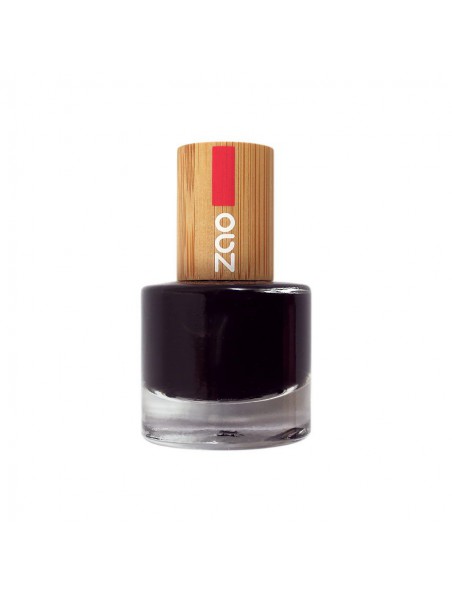 Image principale de French Manucure Bio - Soin des ongles 644 Noir 8 ml - Zao Make-up