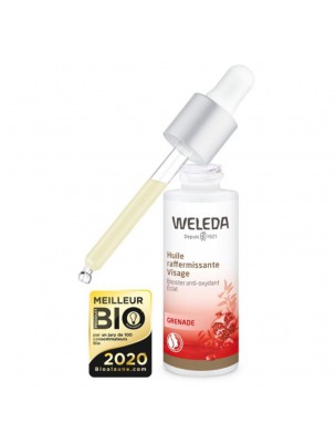 Image de Huile Raffermissante à la Grenade Visage - Action anti-oxydante - 30 ml - Weleda depuis Achetez les produits Weleda à l'herboristerie Louis