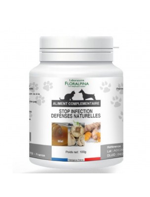 Image de Stop Infection Défenses naturelles - Vitalité Chiens et Chats 100g - Floralpina depuis Produits naturels pour animaux – Phytothérapie et herboristerie (7)