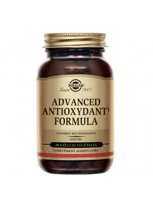 Image de Advanced Antioxidant Formula - 30 vegetarian capsules Solgar depuis Antioxidants in all their forms