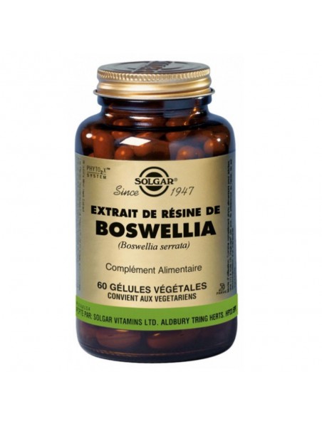 Boswellia - Souplesse et articulation 60 géllules - Solgar