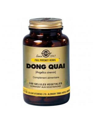 Image de Dong Quai - Equilibre féminin 100 gélules - Solgar depuis Commandez les produits Solgar à l'herboristerie Louis