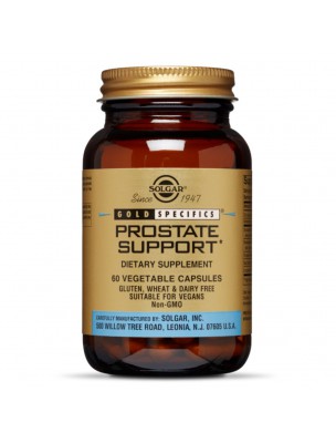 Image de Prostate Support - Homme 60 gélules végétales - Solgar via D-Stress - Contre le stress et la fatigue - Synergia