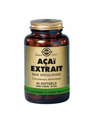 Acaï Extrait - Anti-âge 60 capsules - Solgar