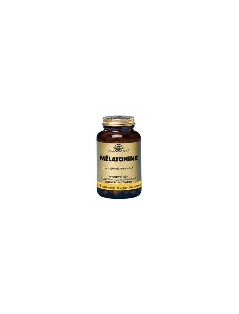 Image principale de la modale pour Mélatonine 1 mg - Sommeil 60 comprimés - Solgar