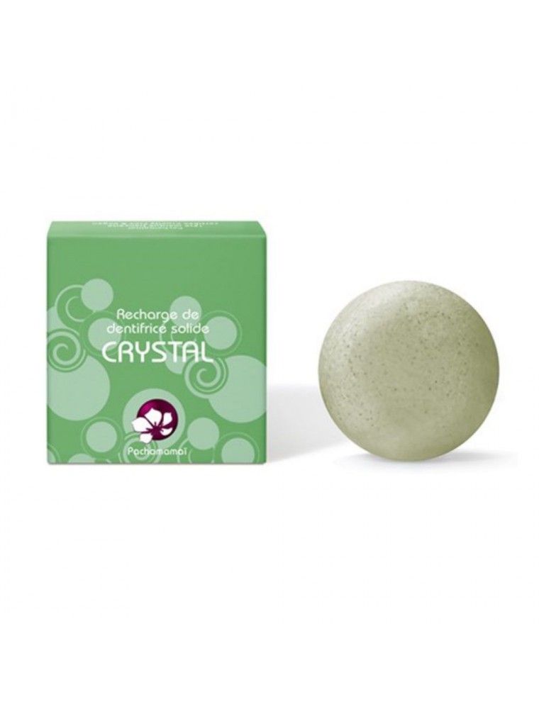 Recharge Dentifrice solide aux 2 menthes - Crystal 20 g - Pachamamaï Recharge Dentifrice solide aux 2 menthes - Crystal 20 g - Pachamamaï