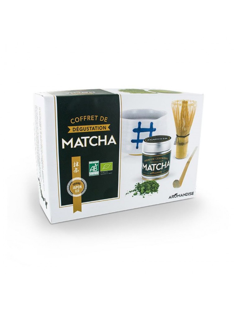 Image principale de la modale pour Coffret Matcha Cérémonie Bio - Coffret de Dégustation - Aromandise