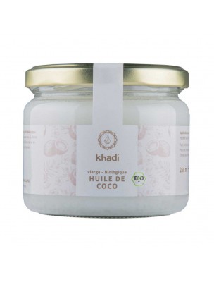 Image de Huile de Coco Bio - Soin capillaire 250 grammes - Khadi depuis Commandez les produits Khadi à l'herboristerie Louis