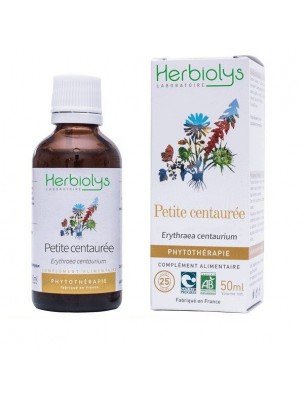 Image de Petite Centaurée Bio - Teinture-mère 50 ml - Herbiolys depuis louis-herboristerie