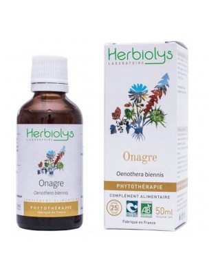 Image de Onagre Bio - Peau Teinture-mère d'Oenothera biennis 50 ml - Herbiolys via Huile végétale d'onagre Bio 50 ml - Pranarôm