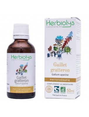 Gaillet gratteron Bio - Foie et Goutte Teinture-mère Galium aparine 50 ml - Herbiolys