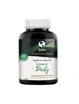 Image de Probiotics with 25 billion bacteria - Intestinal Flora 60 capsules - San depuis Probiotics and ferments for digestion (2)