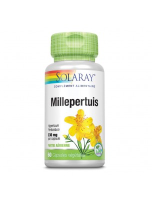 Image de Millepertuis 230 mg - Stress et Sommeil 60 capsules végétales - Solaray depuis PrestaBlog