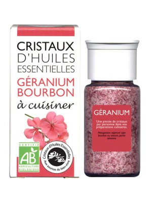 Image de Geranium Bourbon - Cristaux d'huiles essentielles - 10g depuis Order the products Cristaux d'huiles essentielles at the herbalist's shop Louis
