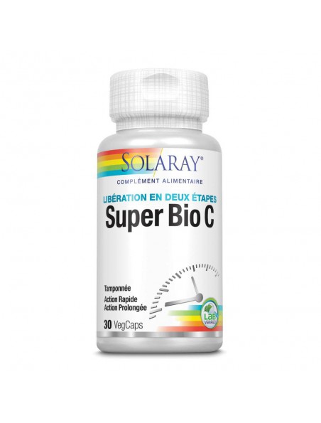 Image principale de Super Bio C tamponnée - Vitamine C 30 capsules - Solaray