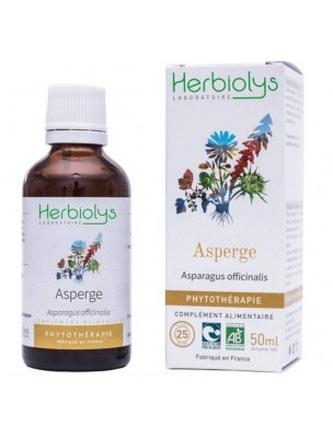 Image de Asperge Bio - Draineur Teinture-mère Asparagus officinalis 50 ml - Herbiolys depuis Commandez les produits Herbiolys à l'herboristerie Louis