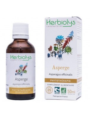 Image de Asperge Bio - Draineur Teinture-mère Asparagus officinalis 50 ml - Herbiolys depuis Résultats de recherche pour "Savon Miels Bla"