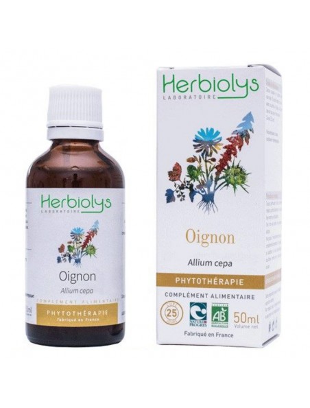 Image principale de Oignon Bio - Fortifiant Teinture-mère Allium cepa 50 ml - Herbiolys