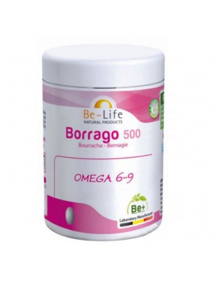 Image de Borrago 500 Organic - Borage Oil 140 capsules - Be-Life depuis The benefits of plants in capsules and tablets: Single (2)