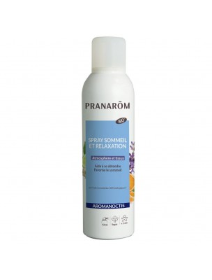 Image de Spray sommeil Aromanoctis Bio - Relaxation aux Huiles essentielles 150 ml - Pranarôm via Acheter Passiflore Bio - Sommeil et Détente 120 capsules -
