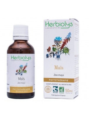 Image de Maïs Bio - Drainage Teinture-mère Zea mays 50 ml - Herbiolys depuis ▷▷ Teintures mères de plantes commençant par la lettre M