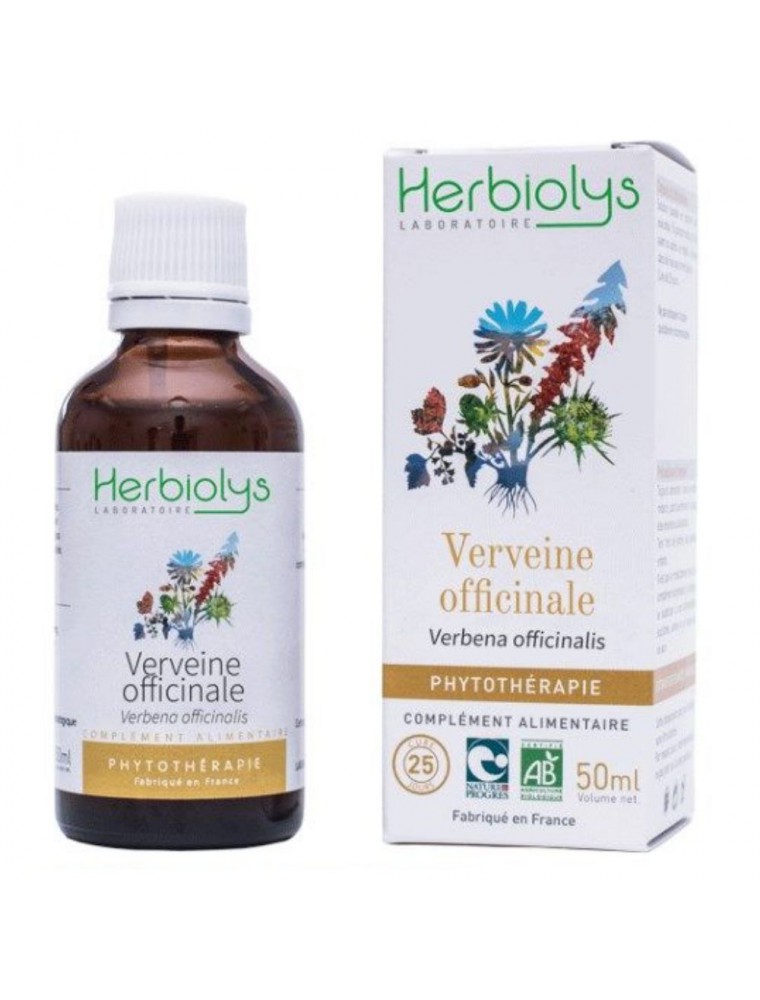 Image principale de la modale pour Verveine officinale Bio - Détente Teinture-mère Verbena officinalis 50 ml - Herbiolys