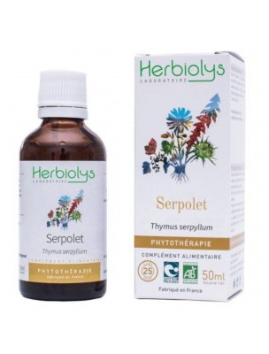 Image de Serpolet Bio - Digestion Teinture-mère Thymus serpyllum 50 ml - Herbiolys depuis Commandez les produits Herbiolys à l'herboristerie Louis