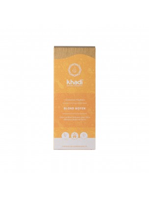 Image de Coloration Blond moyen - Henné et plantes ayurvédiques en poudre 100g - Khadi depuis Colorations naturelles - Produits de phytothérapie et d'herboristerie