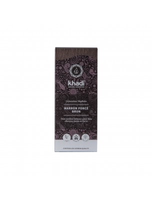 Image de Coloration Marron foncé brun - Henné et plantes ayurvédiques en poudre 100g - Khadi depuis Colorations naturelles - Produits de phytothérapie et d'herboristerie
