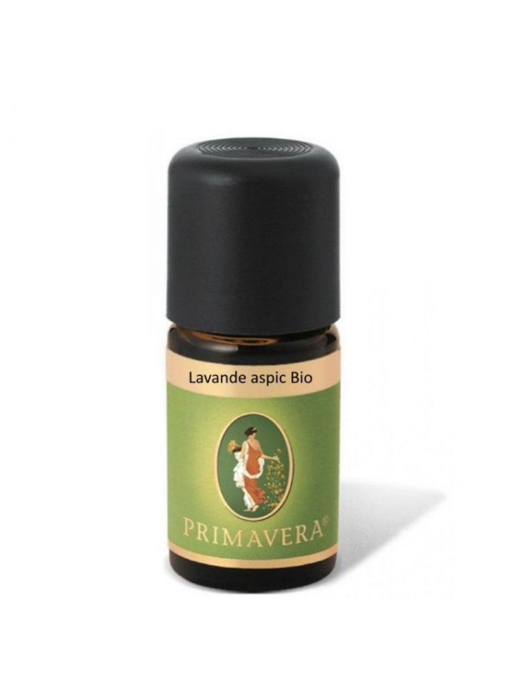 Lavande Aspic Bio - Huile essentielle Lavandula latifolia 5 ml - Primavera Lavande Aspic Bio - Huile essentielle Lavandula latifolia 5 ml - Primavera
