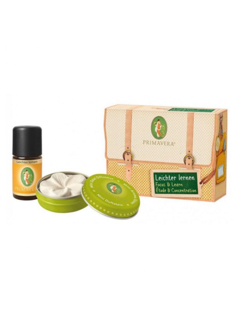 Kit Huiles essentielles Examens - Galet + Synergie aromatique - Primavera Kit Huiles essentielles Examens - Galet + Synergie aromatique - Primavera