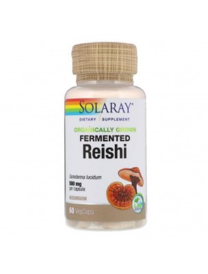 Image de Reishi fermenté - Champignon Immunité 60 capsules - Solaray via ▷▷ Crinière de Lion fermenté - Champignon Immunité 60 capsules - Solaray