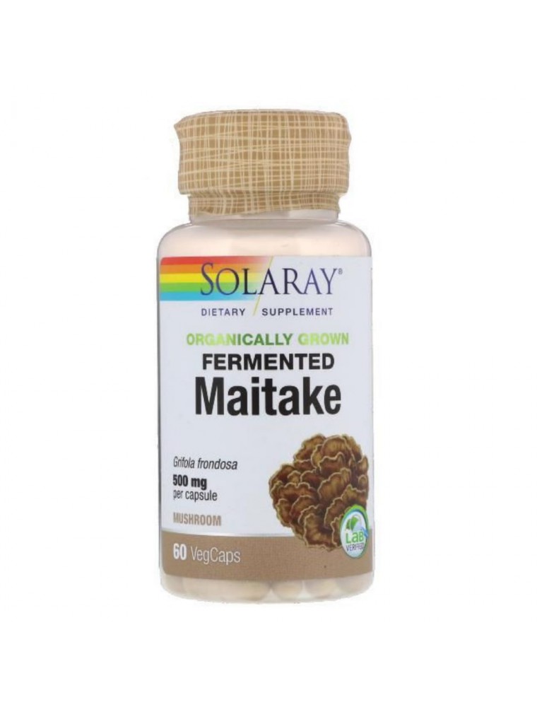 Image principale de la modale pour Maitake fermenté - Champignon Immunité 60 capsules - Solaray