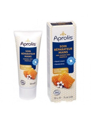 Image 39616 supplémentaire pour Soin Réparateur Mains Bio - Miel de Manuka 250+ 50 ml - Aprolis