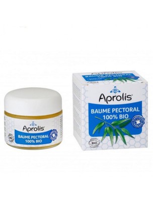 Image de Baume pectoral 100% Bio - Respiration 50 ml - Aprolis via Achetez Pin Bio - Bourgeons 100g - Tisane de Pinus sylvestris L.