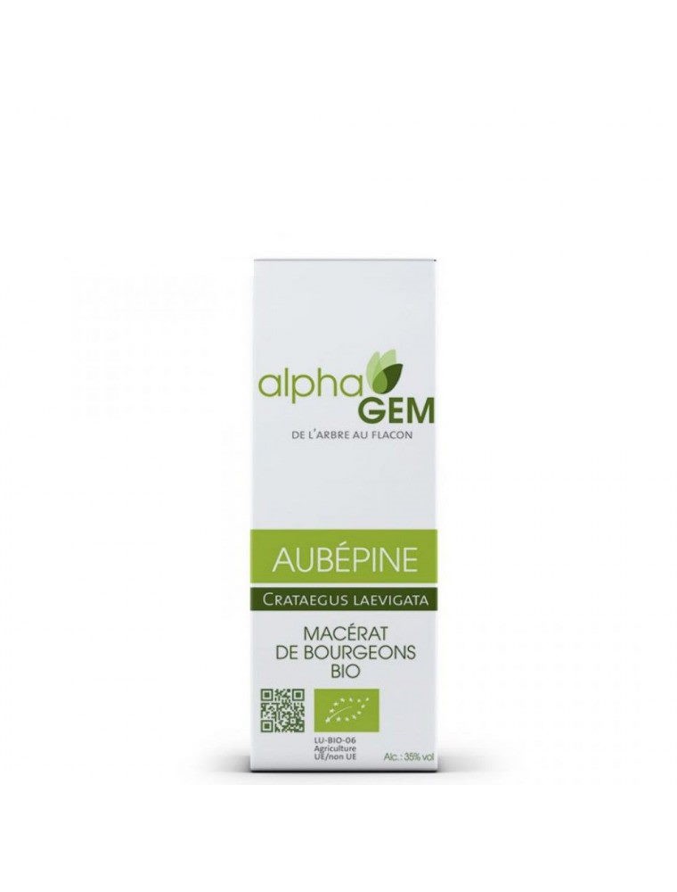 Image principale de la modale pour Aubépine Macérat de bourgeons Bio - Crateagus laevigata 50 ml - Alphagem