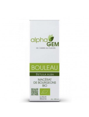 Image de Bouleau Macérat de bourgeons Bio - Betula alba 50 ml - Alphagem via Vigne vierge Macérat jeunes pousses Bio 15 ml - Alphagem