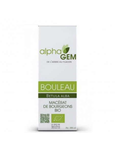 Image principale de Bouleau Macérat de bourgeons Bio - Betula alba 50 ml - Alphagem