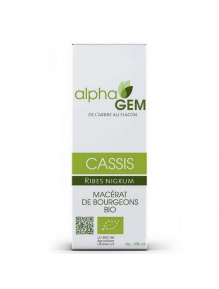 Image principale de Cassis Macérat de bourgeons Bio - Ribes nigrum 50 ml - Alphagem