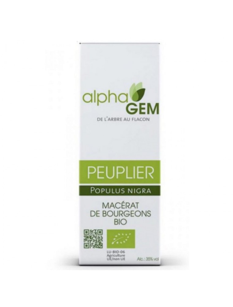 Image principale de la modale pour Peuplier Macérat de bourgeons Bio - Populus nigra 50 ml - Alphagem