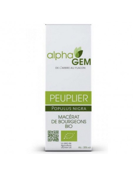 Image principale de Peuplier Macérat de bourgeons Bio - Populus nigra 50 ml - Alphagem