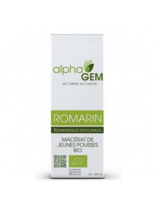 Image de Romarin Macérat de jeunes pousses Bio - Rosmarinus officinalis 15 ml - Alphagem depuis louis-herboristerie