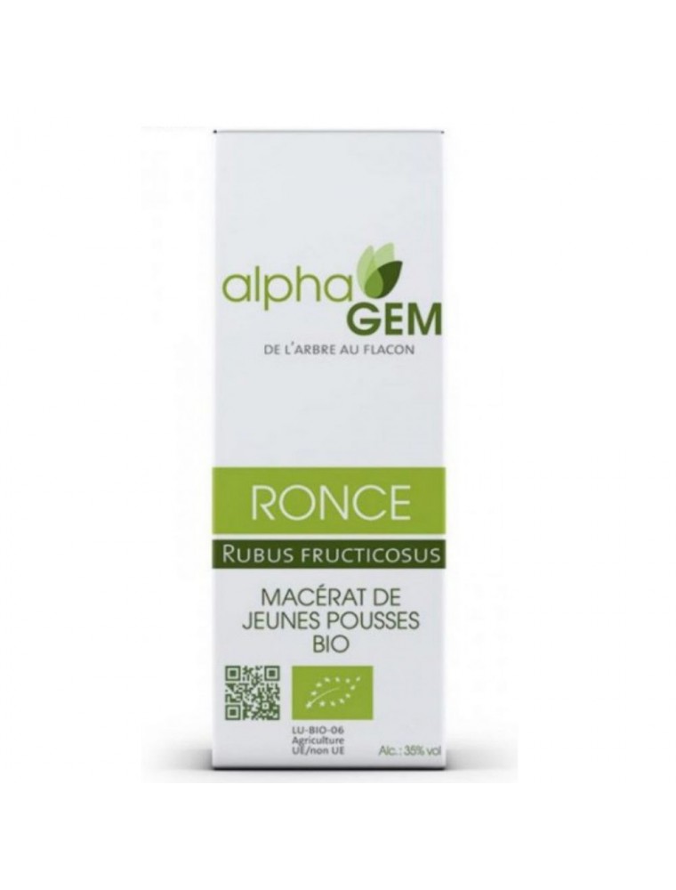 Image principale de la modale pour Ronce Macérat de jeunes pousses Bio - Rubus fructicosus 50 ml - Alphagem