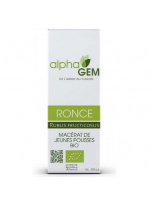 Image de Ronce Macérat de jeunes pousses Bio - Rubus fructicosus 15 ml - Alphagem via Tisane Detox Nature et Partage - 150g