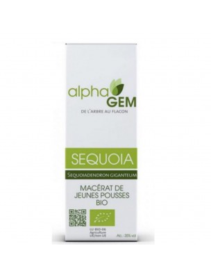 Image de Sequoia Macérat de jeunes pousses Bio - Sequoiadendron giganteum 50 ml - Alphagem via Gem-Prest Complexe n°14 Bio - Confort masculin 50 ml - Alphagem